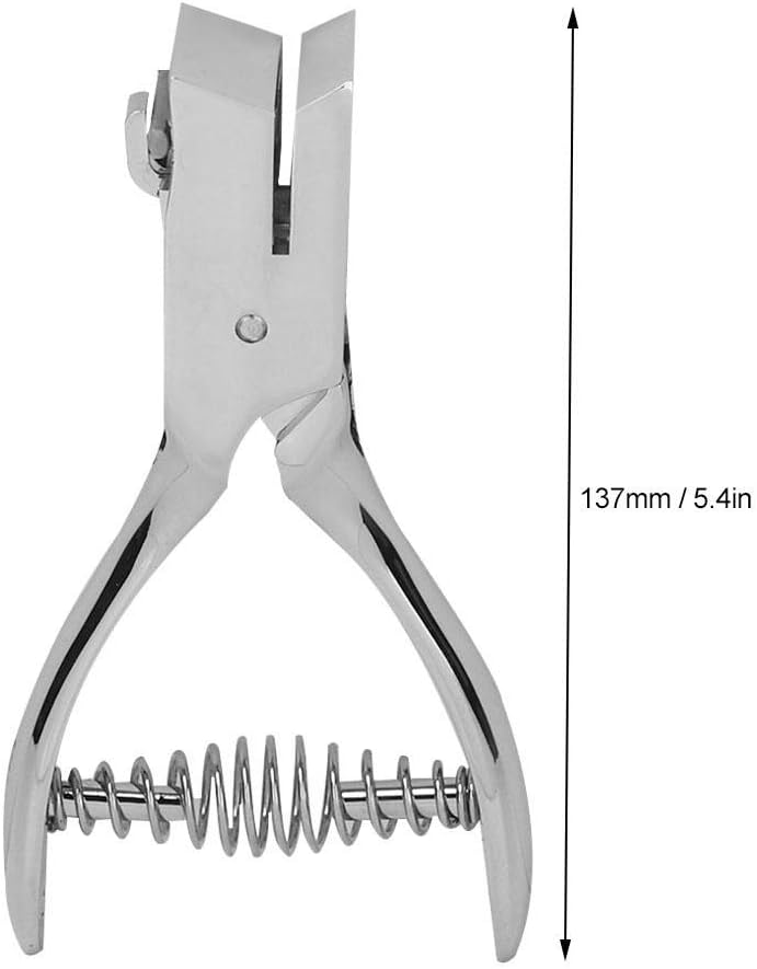 One Slot Hole Puncher, Handled Metal Hole Puncher for Scrapbooking ID Cards, Badge Holes, 1mm PVC Card and Credentials - Image 3