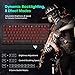 VicTsing Mechanical Keyboard, RED LED Backlit Mechanical Gaming Keyboard with Detachable Wrist Rest, Dust & Spill Resistance,100% Anti-Ghosting with Red Switches for PC Game-Blackthumb 3