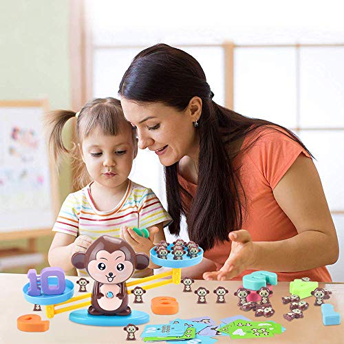 CENOVE Educational Toys Monkey Balance Math Game for Girls & Boys Children's Gift Stem Toys Learning for Ages 3+