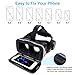 Pansonite 3D VR Headset Virtual Reality Glasses - 360 Panoramic with Built-in Stereo Headphones - Large Viewing Immersive Experience VR Headset HD VR Goggles for VR Games and 3D Movie Compatible