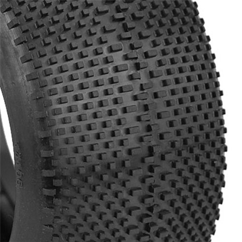AKA Products 14113VR Racing Truggy Evo Gridiron Super Soft Tire with Red Inserts, Scale 1:8