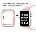BRG for Apple Watch Band with Case, Shock-proof and Shatter-resistant Protective Case with Silicone Sport iWatch Band for Apple Watch Series 3/2/1 Nike+ Sport Edition 38mm Vintage Rose/White