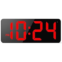 CHKOSDA Digital LED Wall Clock, Oversize Wall Clock with 6
