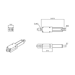 BTER Electric Linear Actuator, DC 12V 100mm Stroke