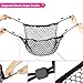 ideapro Rear Cargo Net for Garage Storage, Multipurpose Trunk Cargo Storage Netting with Mounting Screw, Elastic Car Net Pocket for SUV Jeep Truck with Hooks (39 x 27 Inch)