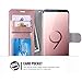 ERAGLOW Galaxy S9 Plus Wallet Case, Galaxy S9 Plus Case, Premium PU Leather Wallet Flip Protective Case Cover with Card Slots and Kickstand for Samsung Galaxy S9 S9+ Plus (Rose Gold)