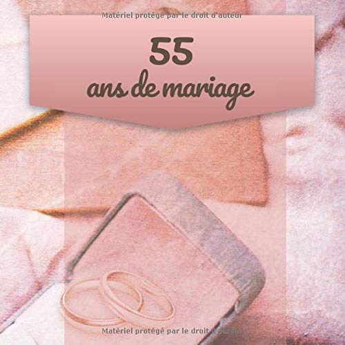 55 Ans De Mariage Livre D Anniversaire Livre D Or Mariage