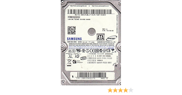 Hm020gi Hm020gi Fw Yu100 06 M40s Fs Samsung 20gb Sata 2 5 Hard Drive Buy Online At Best Price In Uae Amazon Ae