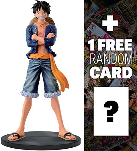 One Piece Luffy Blue Shirt 6 7 Dxf Jeans Freak 1 Free Official Trading Card Bundle 3602 Buy Online In Bulgaria At Desertcart