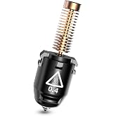 FLASHFORGE Adventurer 5M Nozzle Assembly, 32mm&sup3;/s High Flow, 35S Fast-Heat 200℃, 3S Quick-Release 3D Printer Copper Steel Nozzle Parts for AD5M/ AD5M Pro (0.4mm)