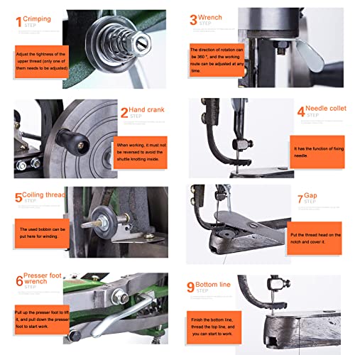INTBUYING Cobbler Sewing Machine Manual Leather Cobbler Shoe Repair