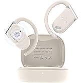 ANFIER M9 AI Language Translator Earbuds Open-Ear Headphones Support 144 Languages & Accents Translation Earbuds Real Time Translator Device, Snug Fit, Ergonomic Ear Hooks Beige (With Offline Package)