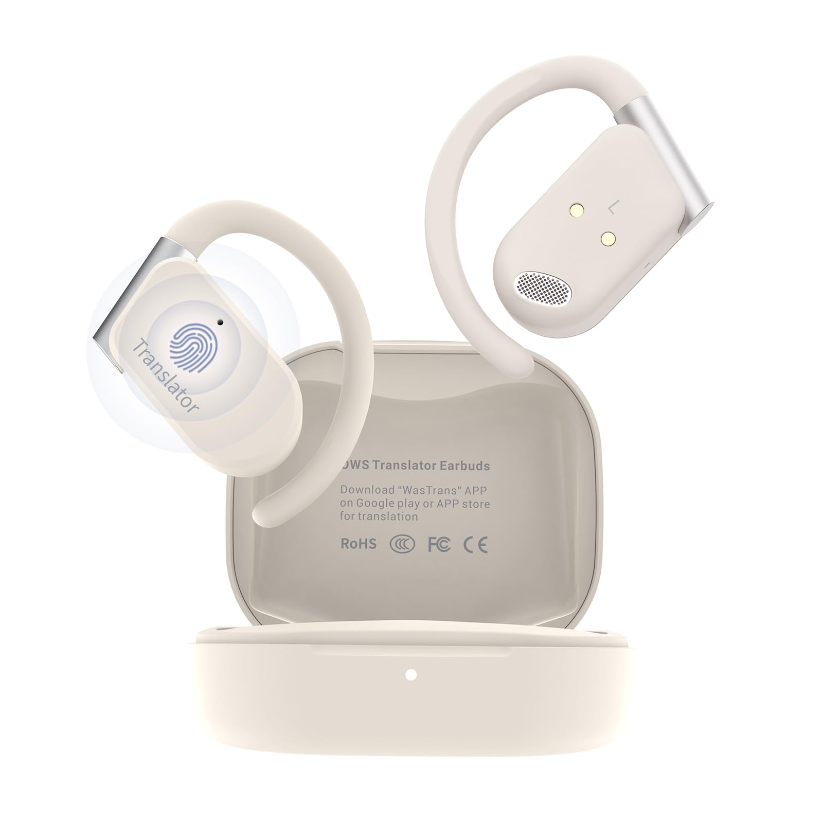 ANFIER M9 AI Language Translator Earbuds Open-Ear