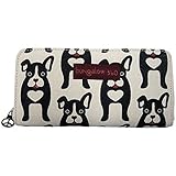 Bungalow360 Womens Canvas Zip Around Clutch Wallet