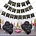 BESTOYARD Happy FING Birthday Decorations Banner with 10pcs Black Latex Balloons Party Favors