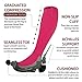 Rymora Compression Socks for Women & Men Circulation - Pink, Small - Knee High Shin Splint Support Sock - Sports, Running, Cycling, Work, Pregnancy