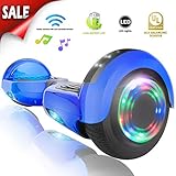 XPRIT Self Balancing Scooters/Hoverboard with Bluetooth Speaker and LED Wheel (Blue)