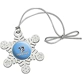 GRAPHICS & MORE Johns Hopkins University Primary Logo Metal Snowflake Christmas Tree Holiday Ornament