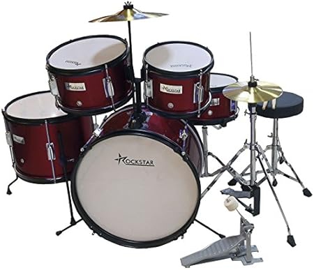 Rockstar GC1046 WR Bateria para niños color rojo vino: Amazon.es: Instrumentos musicales