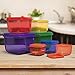 PariInc 21 Day Fix - Essential Package includes 7 Piece Color-coded Portion Control Container Kit plus Protein Shaker cup with Complete Guide