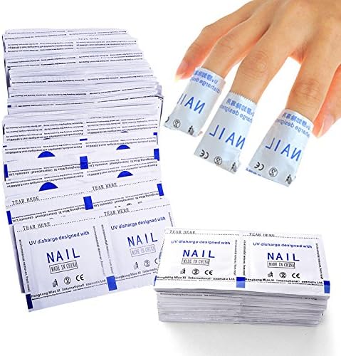 Elite99 50/100/150/200pcs Gel Polish Remover Wraps Pads Foil Nail Art Cleaner Manicure w/ Acetone (50pcs)