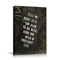 Canvas Wall Art Panel Quotes Bedroom Industrial Inspirational Modern Art Multicolor Neon Photography Quotes Urban - 12x18 inches