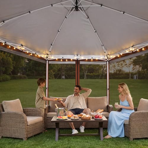 COBIZI 16x16 Pop-Up Gazebo Review: Hexagonal Canopy with Mosquito Netting image 21