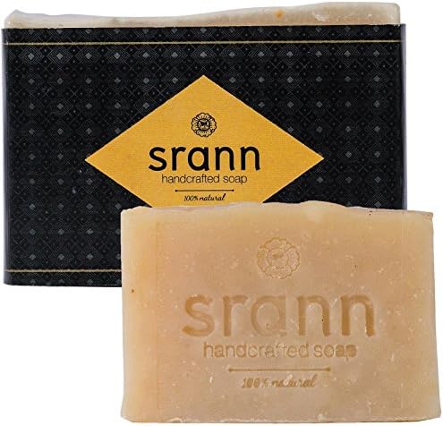 Turmeric &amp; Ginger Face &amp; Body Soap - Anti Pimples &amp; Flawless Skin - Thai Spa Quality - Natural Moisturizer From 7 Therapeutic Grade Essential Oils - Handmade, Fair Trade - 4.25 Ounce Bar