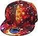 KNW-1469ALL-GX ORG Galaxy Print Brim Snapback Hat Cap