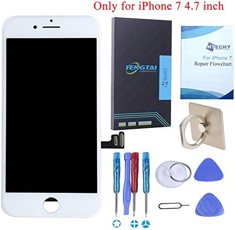 SZHSRLCD For iPhone 7 Screen Replacement-- White 3D Touch 4.7 inch Touch Digitizer Frame Assembly Replacement Include Free Repair Tools kits &amp; Detailed Instruction with Pictures 