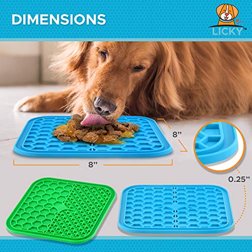 LICKY Dog Peanut Butter Lick pad Dog Licking mat Slow Feeder Dog Slow Feeding mat licky