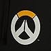 JINX Overwatch Logo Men's Gamer Zip-Up Hoodie, Black, Small