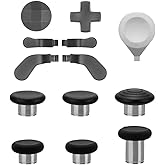 Accessories for Xbox Elite Controller Series 2, 13 in 1 Replacement Paddles Thumbsticks Joystick Parts Repair Kit Component Set with Metal Mod 6 Swap Joysticks, 4 Paddles, 2 D-Pads, 1 Tool