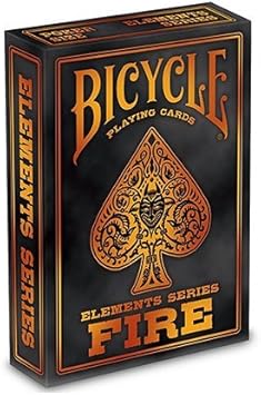 Bicycle Fire Playing Cards Elements Series Poker Deck (Multicolour)