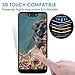 Elebase Google Pixel 3 XL Screen Protector (2 Packs),Full Adhesive,Case Friendly,Anti-Scratch,Anti-Bubble,9H Hardness,HD Clear Protective Tempered Glass for Google Pixel 3 XL (Black)