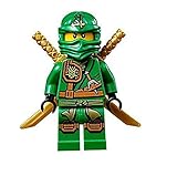 LEGO Ninjago Minifigure - Lloyd Zukin Robe Jungle Green Ninja with Dual Gold Swords (70749)