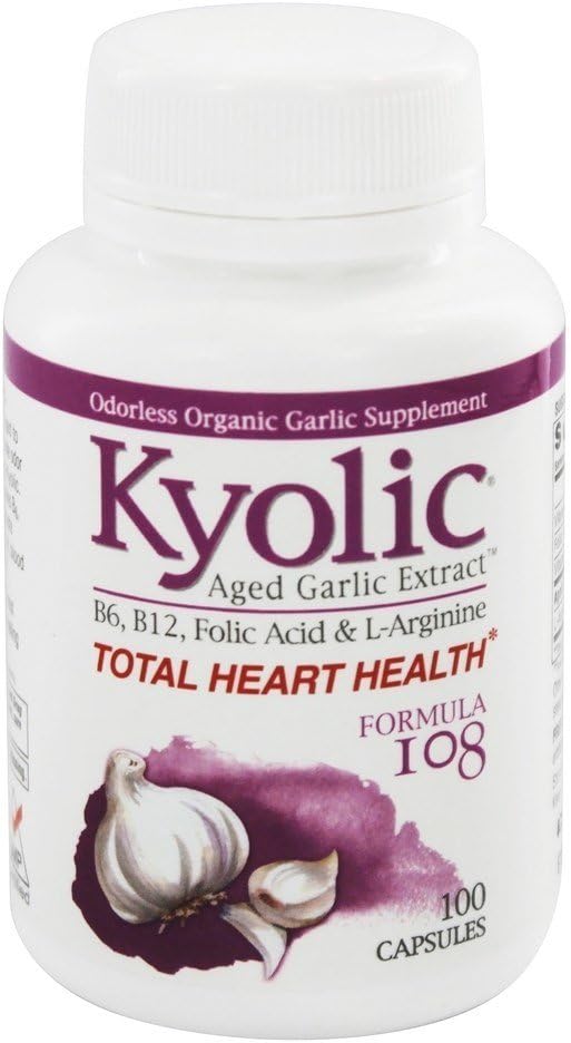 KyolicAged Garlic Extract Total Heart Health Formula 108 - 100 Capsules