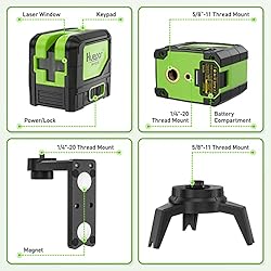 Cross Line Laser Level with 2 Plumb Dots - Huepar