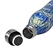 Gaiam Stainless Steel Water Bottle, 17oz - No-Leak, Vacuum Sealed, Double Wall Insulated, Temperature Controlled, Non-Sweat, Easy-Grip, BPA Free, Peacock, 17 oz