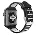 BRG Compatible with Apple Watch Band with Case, Silicone Sport Watch Band with Shock-Proof Protective Case Compatible with Apple Watch Series 3 Series 2 Series 1，Sport and Edition