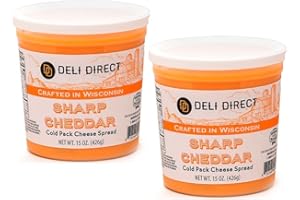 Deli Direct Cold Cheese Spread 15oz 2 Pack (Parent) (2 Pack, Sharp Cheddar)