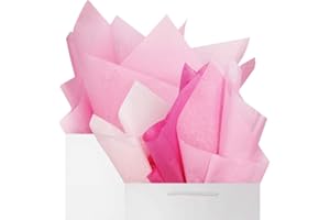 Pink Tissue Gift Wrapping Paper 60 Sheets Set, Baby Pink Blush Pink Magenta Premium Mix Recyclable Bulk, 26” x 20, DIY Art Cr