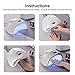 48W Professional LED UV Nail Dryer Nail Lamp Light For Nail Art at Home and Salon Curing Gel Nail Polish With 30s, 60s Timers (48 Watts)