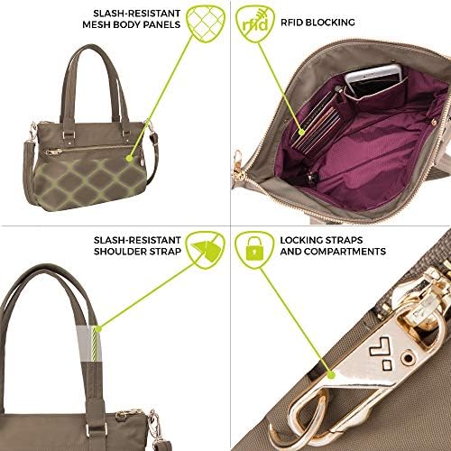 Travelon Women's Anti-Theft Tailored Satchel 6 Travelon Women's Anti-Theft Tailored Satchel