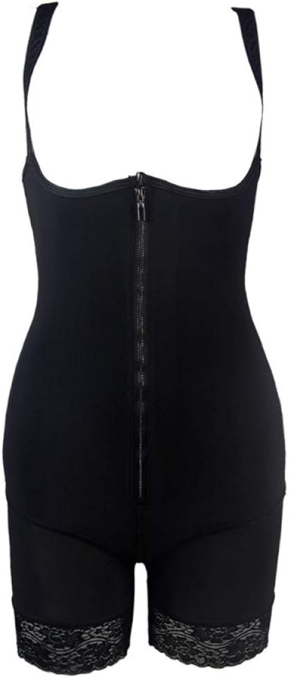 Full Bodysuits Open Bust for Womens Tummy Control Shapewear Lace Mid
