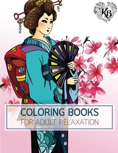 PRINCESS KIMONO Japan Dress Design Women Fashion Coloring Book: Anti stress Adults Coloring Book to Bring You Back to Calm & Mindfulness