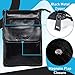 Pofomede Men Shoulder Bag, Small Leather Crossbody Business Messenger Bag Purse for Men Travel, iPad Leather Bags Carrying Case with Strap