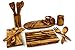 Thirteen Chefs Tramanto Olive Wood Spice Jar and Pot for Storing Cooking Spices, Herbs