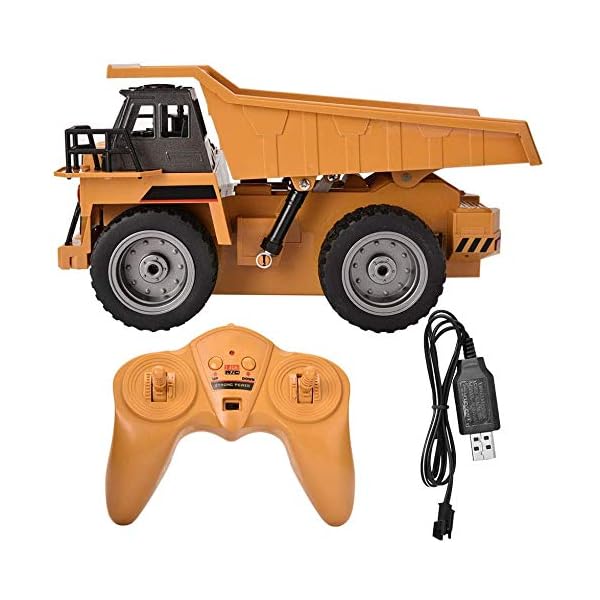 Cocoarm Muldenkipper Ferngesteuert 2.4G Hz Elektronische Dump Truck 6 Kanal Kipplader RC Toys Autos Ferngesteuertes… – Bild 7