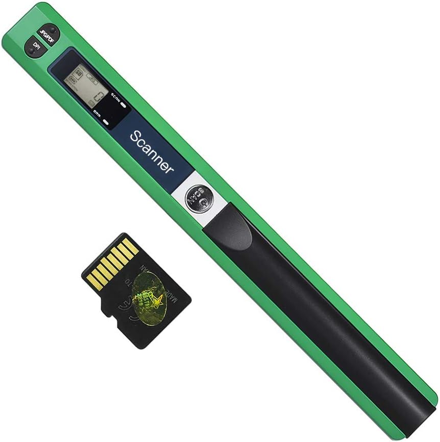 Aibecy Portable Handheld Wand Wireless Scanner A4 Size 900DPI JPG/PDF Formate LCD Display with Protecting Bag and 8GB TF Card for Business Document Reciepts Books Images